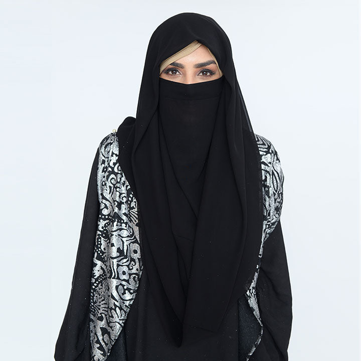 NINJA NECTOR | BLACK KOREAN CHIFFON