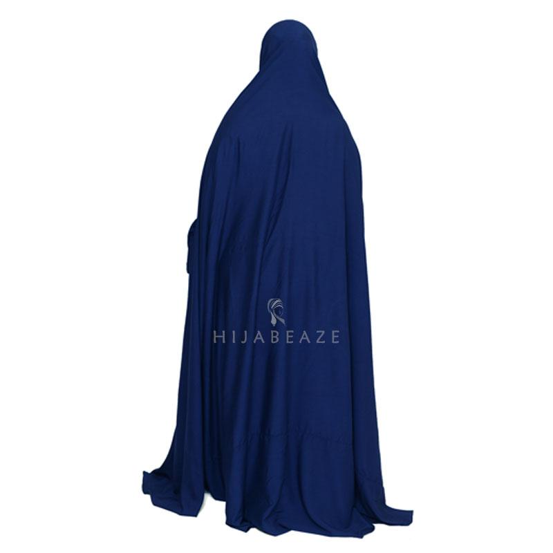 PRAYER SHAWL | NAVY BLUE ARABIC LAWN