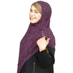 INSTANT HIJAB | PURPLE LACE