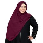 INSTANT HIJAB | MAROON – KOREAN CHIFFON