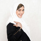 INSTANT HIJAB | WHITE - KOREAN CHIFFON