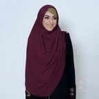 INSTANT HIJAB | MAROON – KOREAN CHIFFON