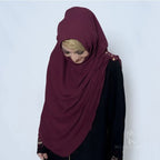 INSTANT HIJAB | MAROON – KOREAN CHIFFON