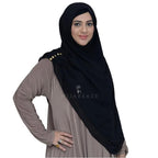INSTANT HIJAB | BLACK - KOREAN CHIFFON