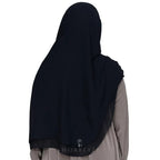 INSTANT HIJAB | BLACK - KOREAN CHIFFON