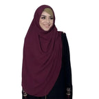 INSTANT HIJAB | MAROON – KOREAN CHIFFON