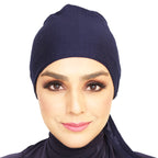 TIE BACK BONNET | NAVY BLUE