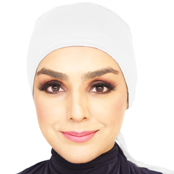 TIE BACK BONNET | WHITE
