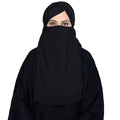 NIQAB PATTI | BLACK CHIFFON