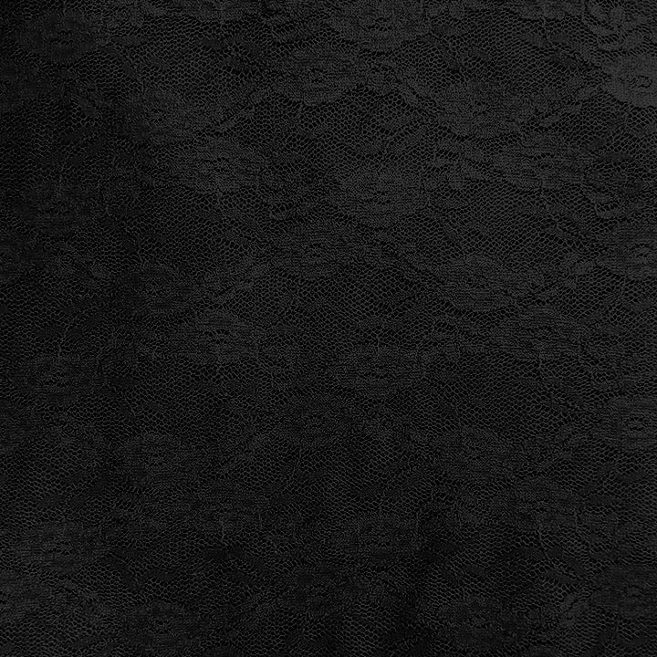 HOODIE DRAPES | BLACK LACE