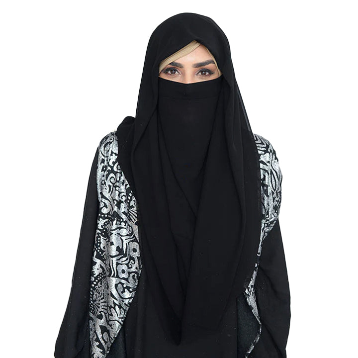 NINJA NECTOR | BLACK KOREAN CHIFFON