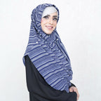 COWLNECK PINLESS | BLUITE NOMAD STRIPES - TURKISH GEORGETTE