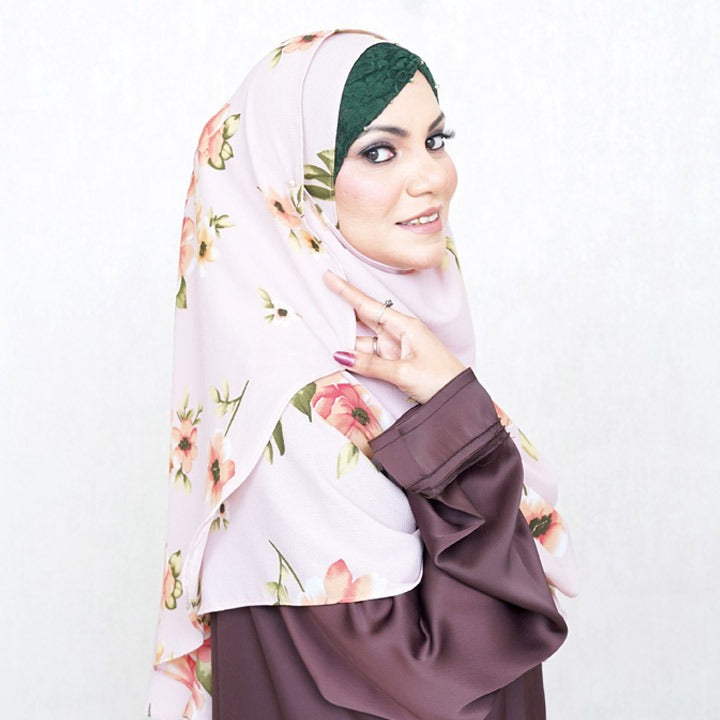 HCS | ROSE PINK VINTAGE FLORAL - TURKISH GEORGETTE