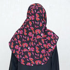 COWLNECK PINLESS | CORAL GARDEN - TURKISH GEORGETTE