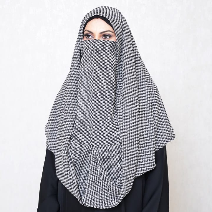 NINJA NECTOR | BLITE HOUNDTOOTH - CHIFFON