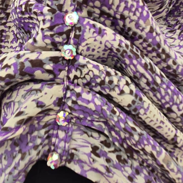 KIDS INSTANT HIJAB | LAVENDOR IVORY PYTHON - CHIFFON
