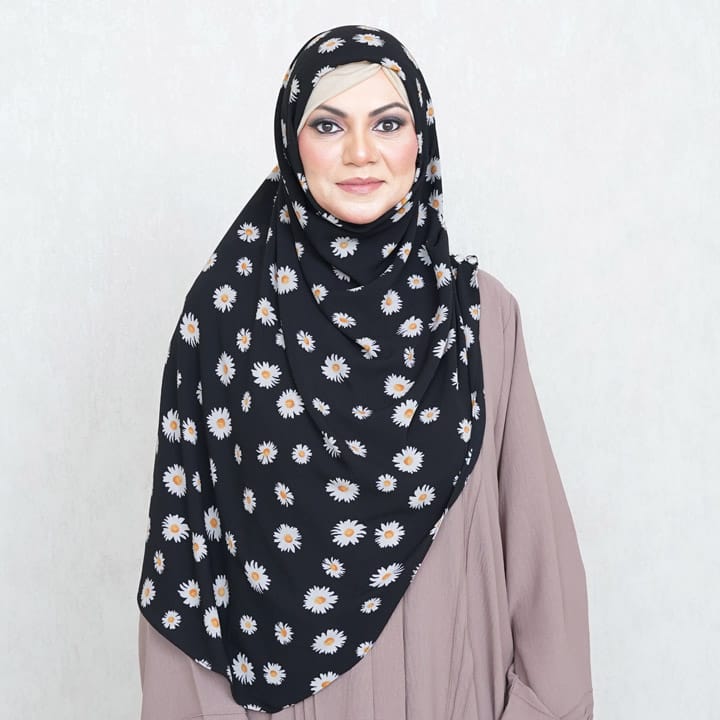 INSTANT HIJAB | DAISY NOIR - TURKISH GEORGETTE