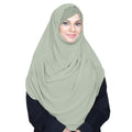 COWLNECK PINLESS | PISTACHIO - KOREAN CHIFFON
