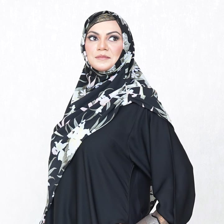INSTANT HIJAB | DARK OASIS - TURKISH GEORGETTE