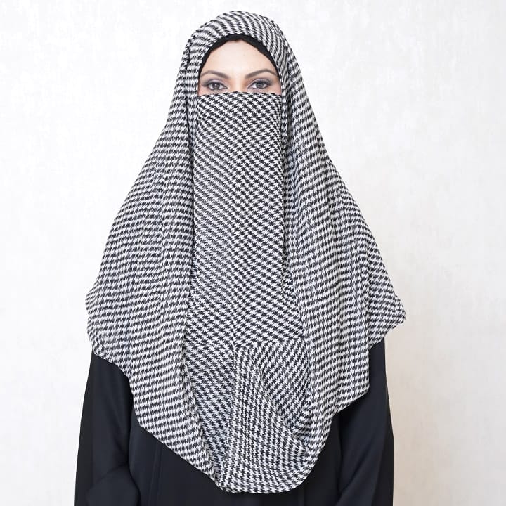 NINJA NECTOR | BLITE HOUNDTOOTH - CHIFFON