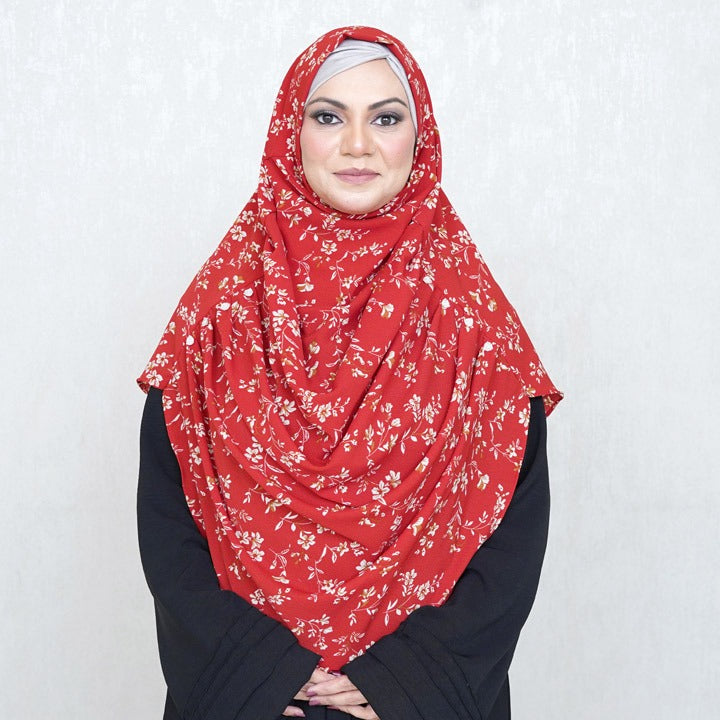 COWLNECK PINLESS | CHERRY BLOSSOM - TURKISH GEORGETTE