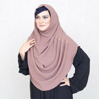 COWLNECK PINLESS | MINK - TURKISH GEORGETTE