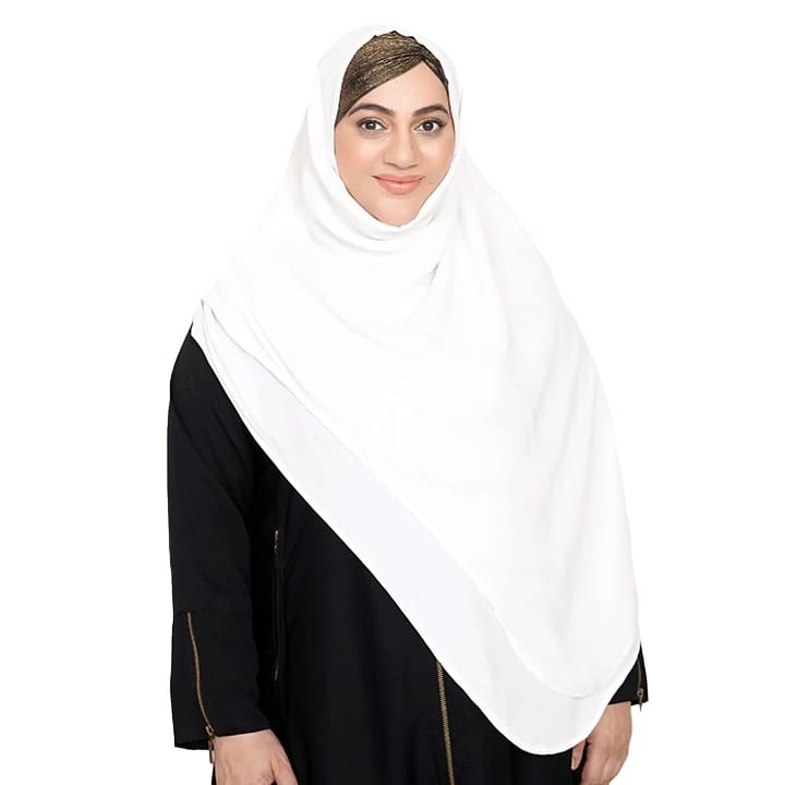 INSTANT HIJAB | WHITE - KOREAN CHIFFON