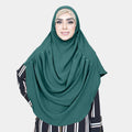 COWLNECK PINLESS | EMERALD GREEN - TURKISH GEORGETTE