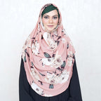 COWLNECK PINLESS | VINTAGE PETALS - TURKISH GEORGETTE