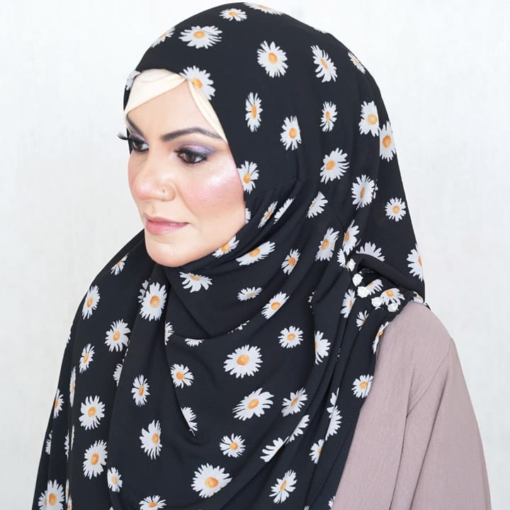 INSTANT HIJAB | DAISY NOIR - TURKISH GEORGETTE