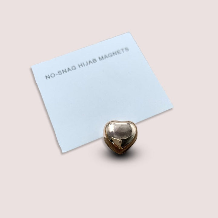 HIJAB MAGNETS | HEART - GOLD