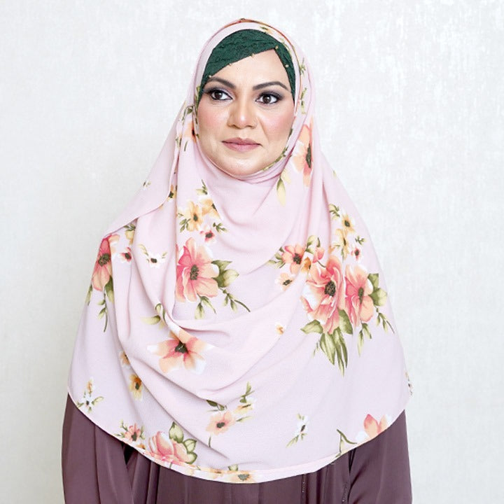 HCS | ROSE PINK VINTAGE FLORAL - TURKISH GEORGETTE