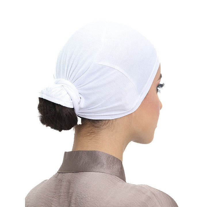 TIE BACK BONNET | WHITE