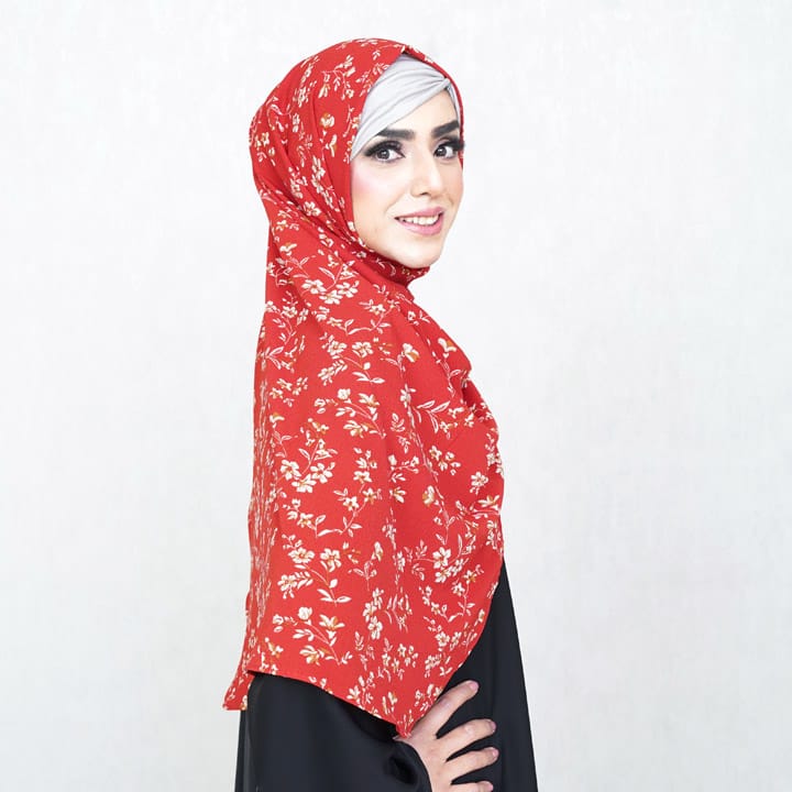 INSTANT HIJAB | CHERRY BLOSSOM - TURKISH GEORGETTE