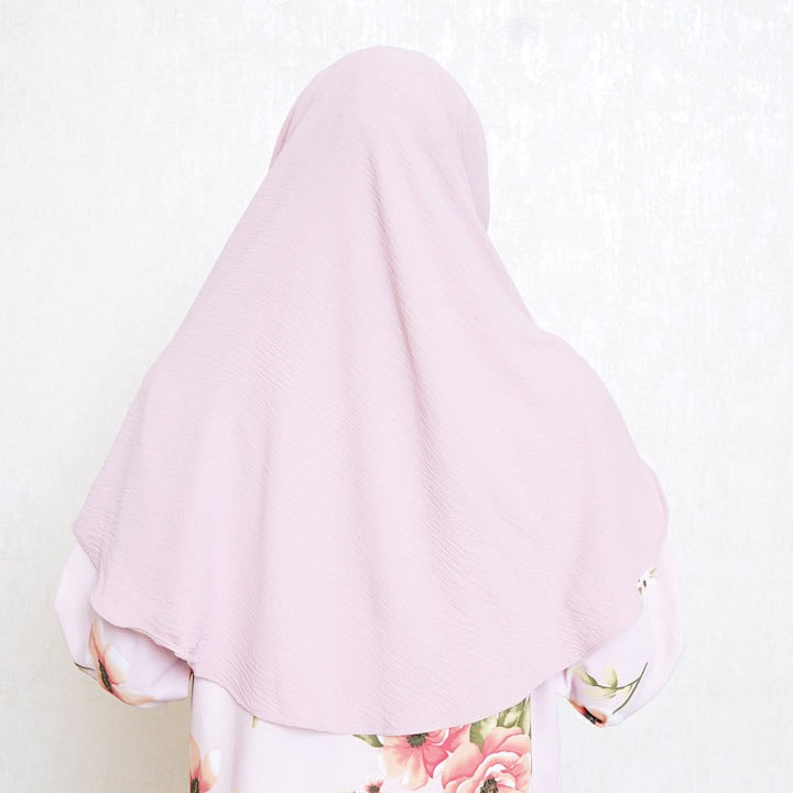 COWLNECK PINLESS | ROSE PINK - TURKISH GEORGETTE