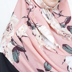 COWLNECK PINLESS | VINTAGE PETALS - TURKISH GEORGETTE