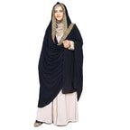 IRANI CHADDAR | BLACK WITH GOLD THREAD WORK