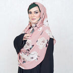 COWLNECK PINLESS | VINTAGE PETALS - TURKISH GEORGETTE