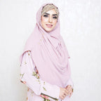 COWLNECK PINLESS | ROSE PINK - TURKISH GEORGETTE