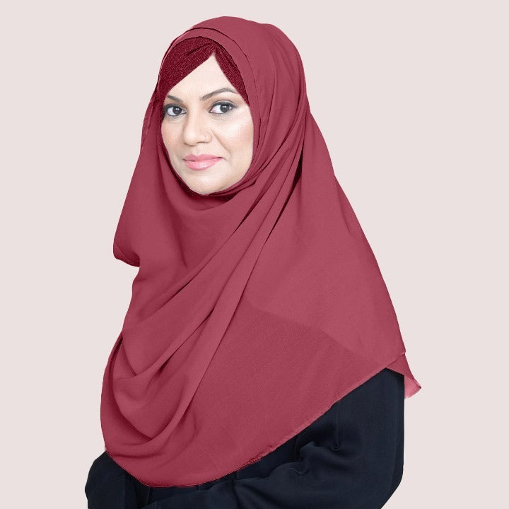 HCS | DULL MAROON - CHIFFON