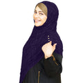 INSTANT HIJAB | PURPLE LACE