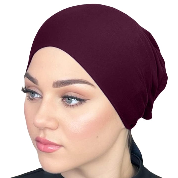 TIE BACK BONNET | MAROON
