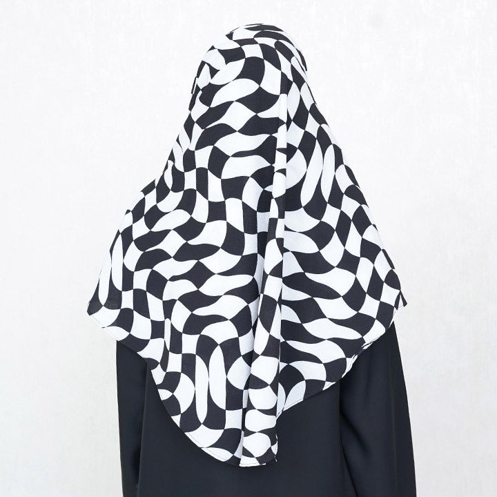 HCS | MONOCHROME WAVES - TURKISH GEORGETTE