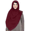 INSTANT HIJAB | MULBERRY MAROON - CHIFFON