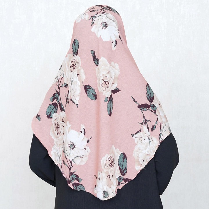 COWLNECK PINLESS | VINTAGE PETALS - TURKISH GEORGETTE