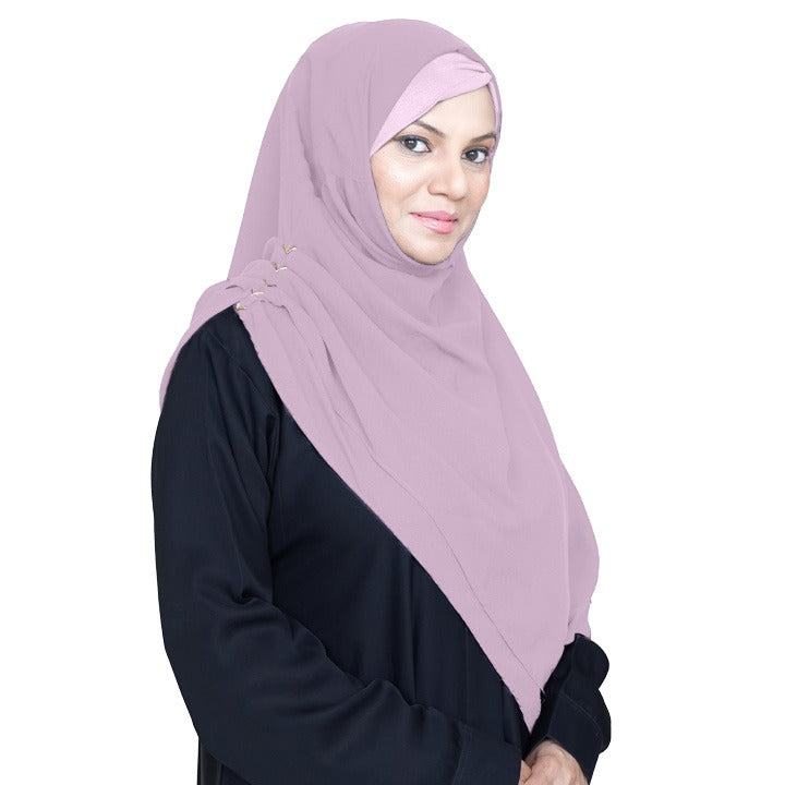 INSTANT HIJAB | TEA PINK - KOREAN CHIFON