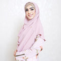 COWLNECK PINLESS | ROSE PINK - TURKISH GEORGETTE
