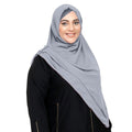 INSTANT HIJAB | CLOUD GREY - CHIFFON