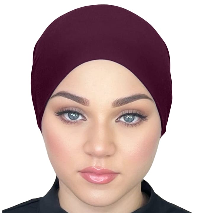 TIE BACK BONNET | MAROON