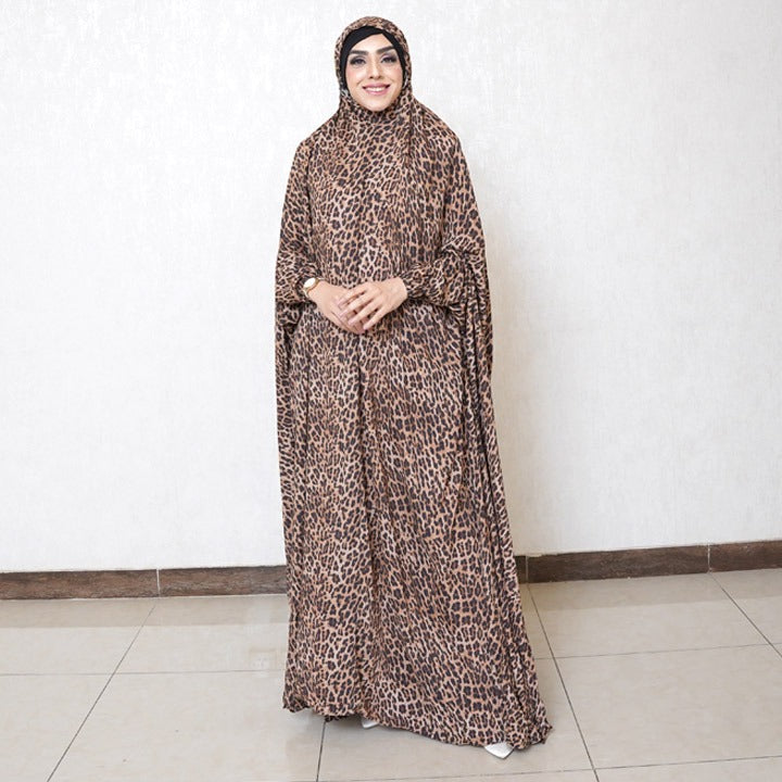 PRAYER SHAWL PRINTS : CHOCCO LEOPARD A-LAWN